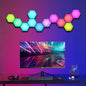 Hexagon Light Panels,Music Sync RGB Hexagon LED Lights Gaming Lights with APP & Remote Control for Home Decor Gaming