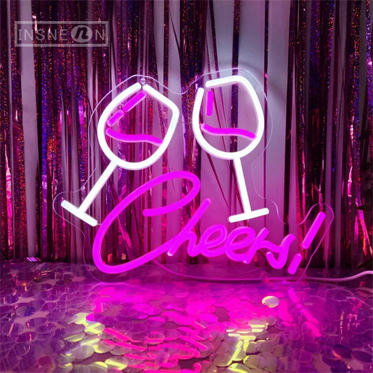 Cheers Goblet Led Neon Sign