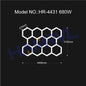 Garage Light Hexagon Lights Lamp 110V-240V Led Tube Honeycomb Ceiling Lighting for Auto Car Body Repair Led Workshop Cutomized