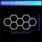 Garage Light Hexagon Lights Lamp 110V-240V Led Tube Honeycomb Ceiling Lighting for Auto Car Body Repair Led Workshop Cutomized