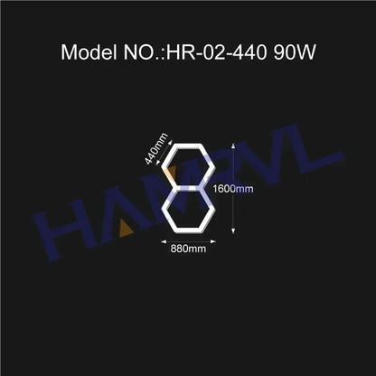 Garage Light Hexagon Lights Lamp 110V-240V Led Tube Honeycomb Ceiling Lighting for Auto Car Body Repair Led Workshop Cutomized