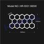 Garage Light Hexagon Lights Lamp 110V-240V Led Tube Honeycomb Ceiling Lighting for Auto Car Body Repair Led Workshop Cutomized