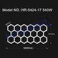 Garage Light Hexagon Lights Lamp 110V-240V Led Tube Honeycomb Ceiling Lighting for Auto Car Body Repair Led Workshop Cutomized