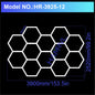 Garage Light Hexagon Lights Lamp 110V-240V Led Tube Honeycomb Ceiling Lighting for Auto Car Body Repair Led Workshop Cutomized