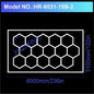 Garage Light Hexagon Lights Lamp 110V-240V Led Tube Honeycomb Ceiling Lighting for Auto Car Body Repair Led Workshop Cutomized