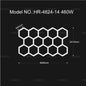Garage Light Hexagon Lights Lamp 110V-240V Led Tube Honeycomb Ceiling Lighting for Auto Car Body Repair Led Workshop Cutomized