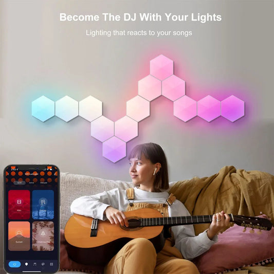 Smart Quantum Hexagon Lights
