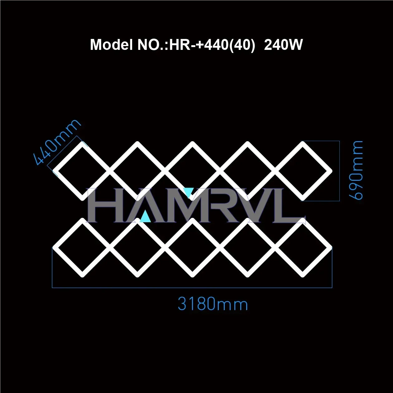 Garage Light Hexagon Lights Lamp 110V-240V Led Tube Honeycomb Ceiling Lighting for Auto Car Body Repair Led Workshop Cutomized