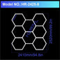 Garage Light Hexagon Lights Lamp 110V-240V Led Tube Honeycomb Ceiling Lighting for Auto Car Body Repair Led Workshop Cutomized