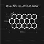 Garage Light Hexagon Lights Lamp 110V-240V Led Tube Honeycomb Ceiling Lighting for Auto Car Body Repair Led Workshop Cutomized